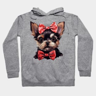 Fancy Yorkshire Terrier Dog Hoodie